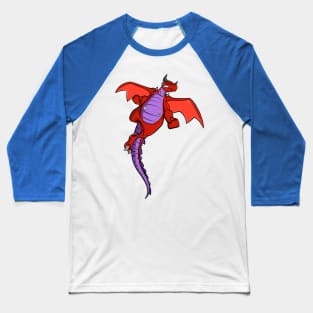 Type 1 Diabetic Red Dragon Baseball T-Shirt